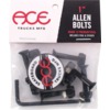 Ace Trucks MFG. Allen Head Black Skateboard Hardware Set - 1" Ace Trucks MFG. Allen Head Black Skateboard Hardware Set - 1"