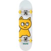 Meow Skateboards Big Cat Soft Top White Mini Complete Skateboard - Soft Top Griptape - 7" x 29"