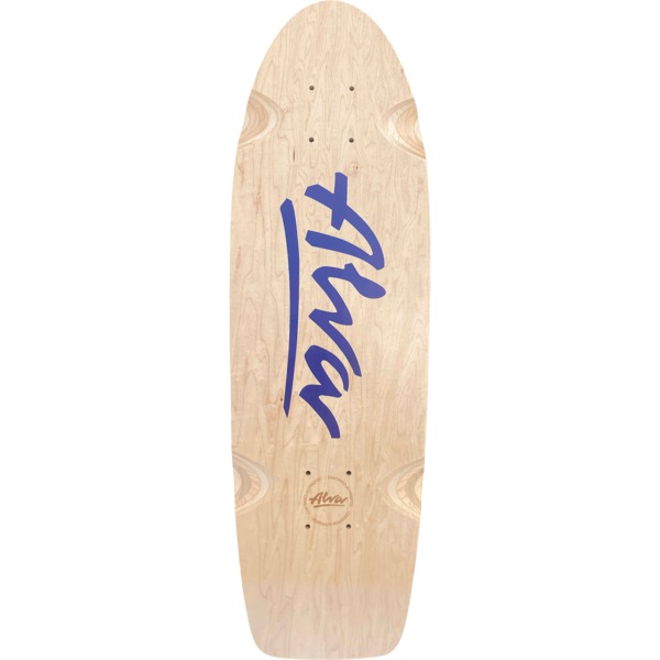Alva Skateboards Bela Horvath Reissue Natural / Cobalt Blue Old School Skateboard Deck - 8.5" x 27"