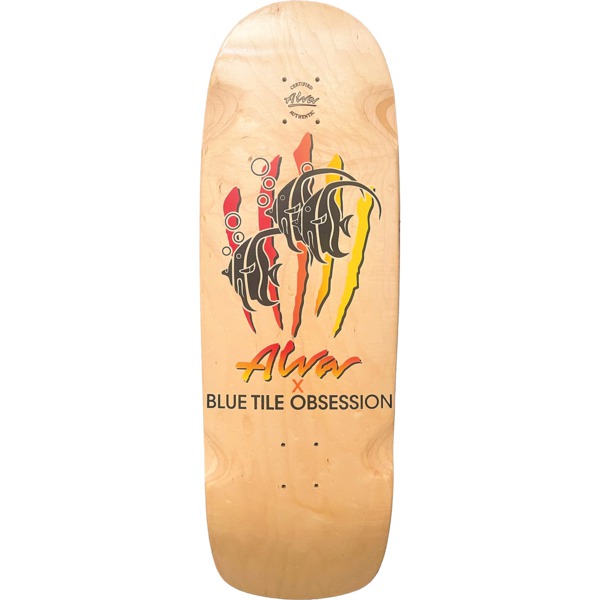 Alva Skateboards Blue Tile Obsession OG Fade Old School Skateboard Deck - 10.25" x 32"