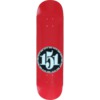 151 Skateboards Team Numbers Red Skateboard Deck - 7.5" x 30"