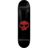 Zero Skateboards Stained Glass Skull Black / Red Skateboard Deck - 8.5" x 32"