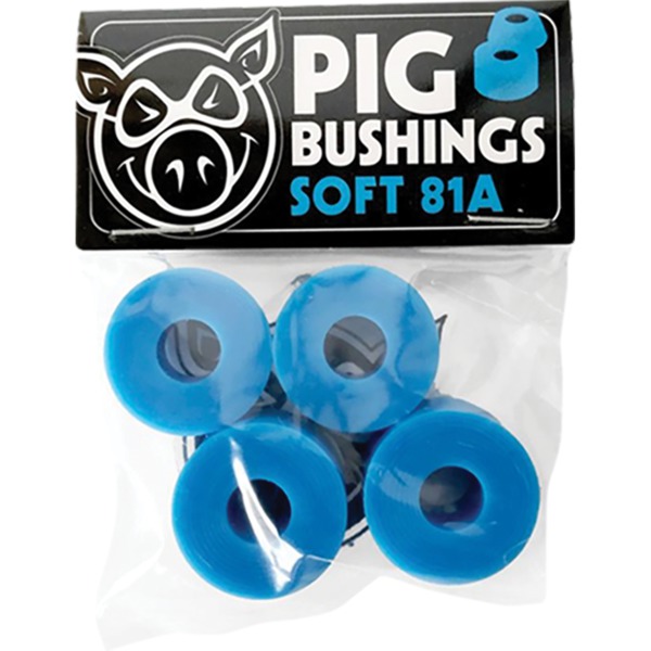 Pig Wheels Soft Blue Skateboard Bushings 2 Pair - 81a
