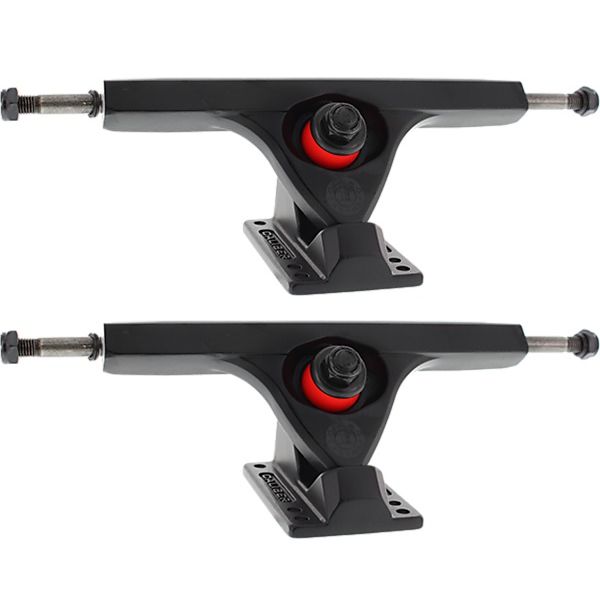 Caliber Trucks III 50 Degree Raked Blackout Skateboard Reverse Kingpin Trucks - 7.25" Hanger 10.0" Axle (Set of 2)