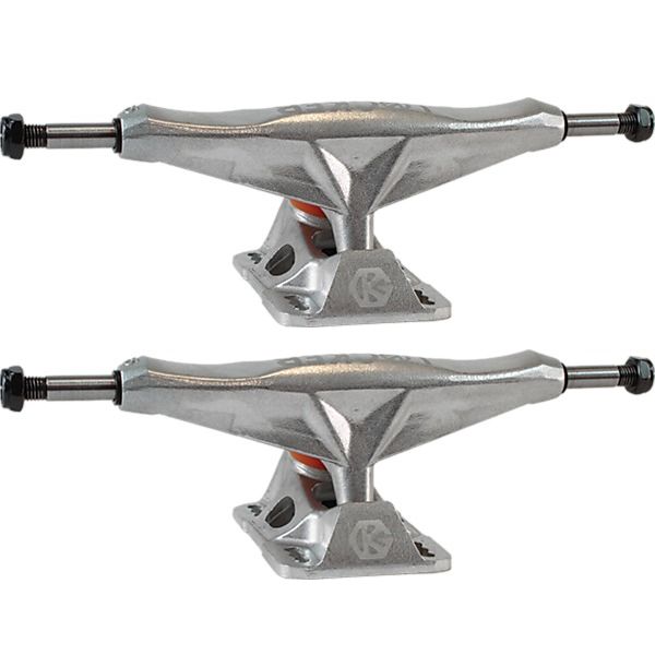 Grind King Truck Co. Locker Raw Silver Skateboard Trucks - 5.6" Hanger 8.25" Axle (Set of 2)