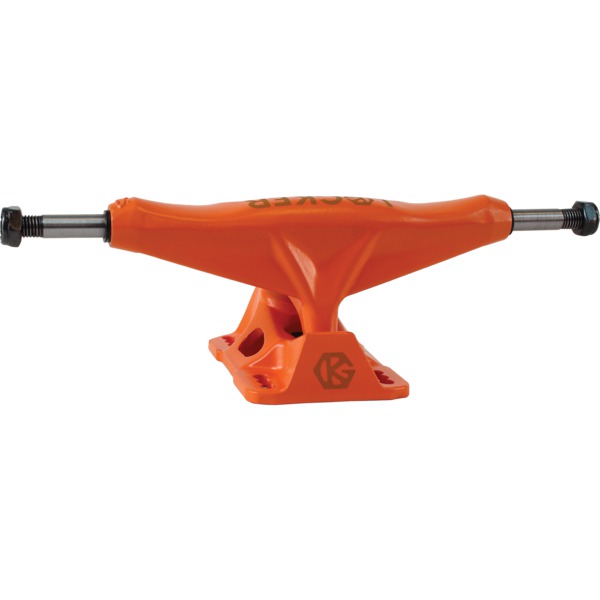 Grind King Truck Co. Locker Orange Skateboard Trucks - 6.1" Hanger 8.75" Axle (Set of 2)