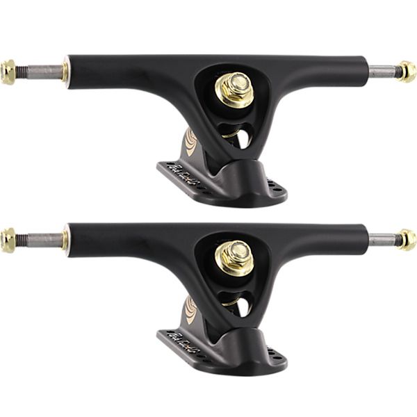Paris Truck Co. V3 180mm 50 Degree Matte Black Skateboard Reverse Kingpin Trucks - 7.0" Hanger 9.6" Axle (Set of 2)