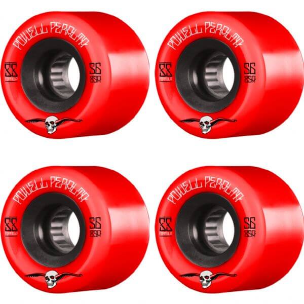 Powell Peralta G-Slides Red / Black Skateboard Wheels - 56mm 85a (Set of 4)