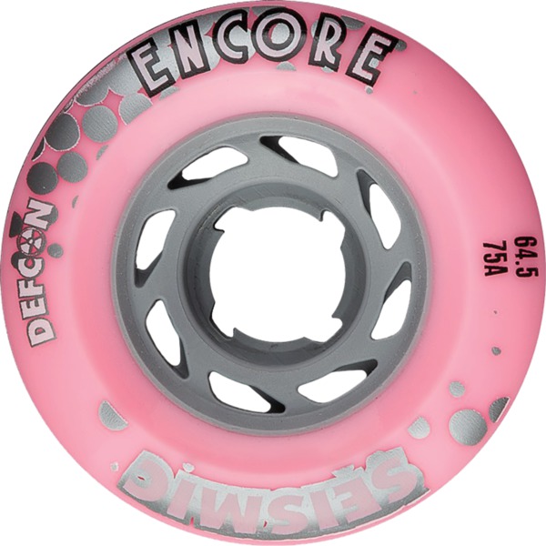 Seismic Skate Systems Encore Bubblegum Defcon Skateboard Wheels - 64.5mm 75a (Set of 4) Seismic Skate Systems Encore Bubblegum Defcon Skateboard Wheels - 64.5mm 75a (Set of 4)