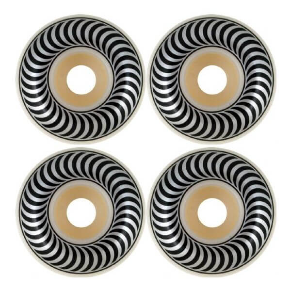 Spitfire Wheels Classics White / Black Skateboard Wheels - 54mm 99a (Set of 4)
