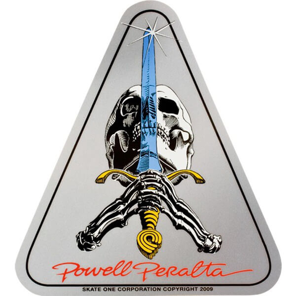 Powell Peralta Skull & Sword Skate Sticker Powell Peralta Skull & Sword Skate Sticker