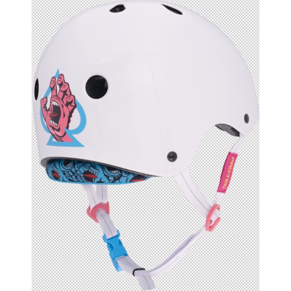 ProTec Skateboard Pads Low Pro White Skate Helmet - (Certified) - X-Small / Small 20" - 21.25" ProTec Skateboard Pads Low Pro White Skate Helmet - (Certified) - X-Small / Small 20" - 21.25"