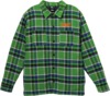 Anti Hero Skateboards Basic Eagle Green / Blue Flannel Jacket - Small Anti Hero Skateboards Basic Eagle Green / Blue Flannel Jacket - Small