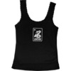 Lowcard Mag Rattler Card Lace Trimmed Black Girl's Tank Top - X-Small