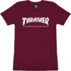 Thrasher Magazine Mag Logo Maroon Women's T-Shirt - X-Small