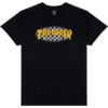 Thrasher Magazine Checkered Oval Black Men's Short Sleeve T-Shirt - Small