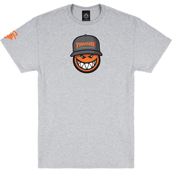 Thrasher Magazine Spitfire Loc Sport Grey Men's Short Sleeve T-Shirt - X-Large