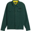 Anti Hero Skateboards Basic Eagle Dark Green / Black Men's Long Sleeve Button Up Flannel - Medium