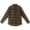 Deathwish Skateboards Jefferson Dark Green Plaid Men's Long Sleeve Button Up Flannel - Small