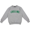 Call Me 917 Call Me Logo Heather Grey Men's Crew Neck Sweatshirt - Small