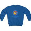 45RPM Vintage Skateboard Apparel Skateboard World Blue Men's Crew Neck Sweatshirt - XX-Large