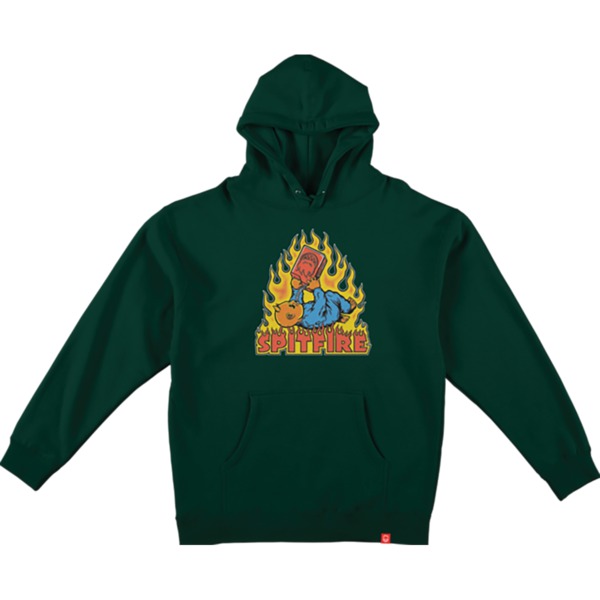 Spitfire Wheels Demonseed Alpine Green Men's Hooded Sweatshirt - Small Spitfire Wheels Demonseed Alpine Green Men's Hooded Sweatshirt - Small