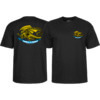 Powell Peralta Oval Dragon Black Youth Short Sleeve T-Shirt - Youth Large