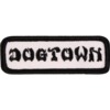 Dogtown Skateboards 3" x 1" Work Black / White Patch