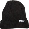 DGK Skateboards Classic Black Beanie Hat - One Size Fits Most