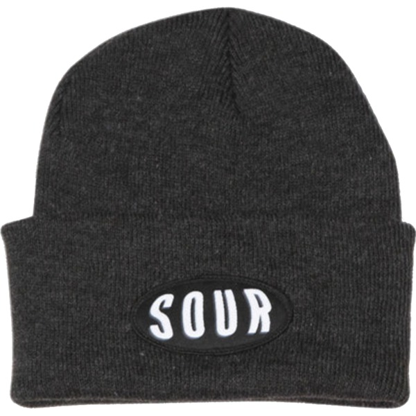 Sour Solution Skateboards GM Grey Beanie Hat - One size fits most