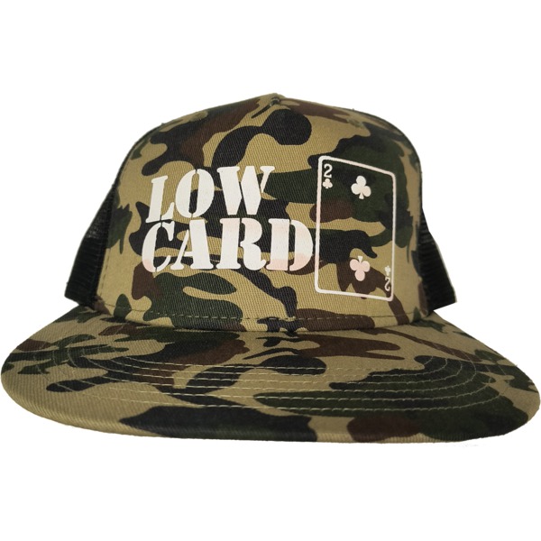Lowcard Mag OG Logo Camo / White / Black Mesh Hat - Adjustable