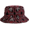 Thrasher Magazine Bandana Black / Red Bucket Hat - L/XL