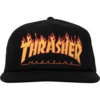 Thrasher Magazine Printed Flame Black Hat - Adjustable Thrasher Magazine Printed Flame Black Hat - Adjustable