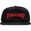 Thrasher Magazine Spitfire Bighead Jake Black / Red Hat - Adjustable Thrasher Magazine Spitfire Bighead Jake Black / Red Hat - Adjustable