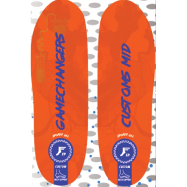 Footprint Insoles Gamechangers Elite Sports FP Mid Orange 5mm - 7mm Insoles - 8/8.5