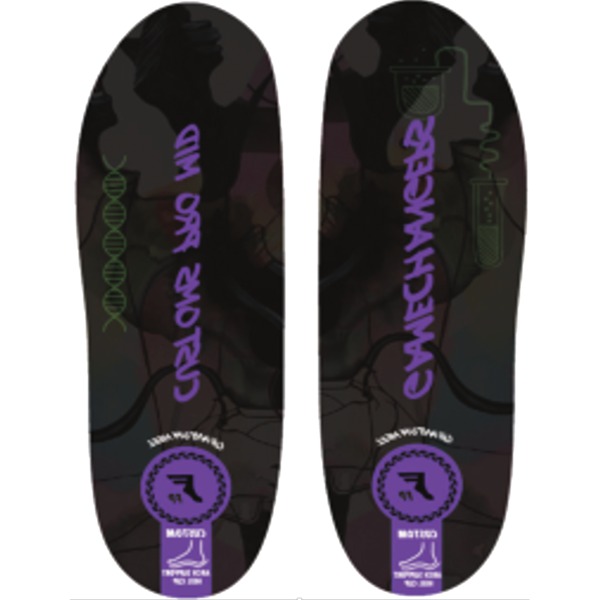 Footprint Insoles Gamechangers Pro Mid Black Camo / Purple Shoe Insoles - 9/9.5