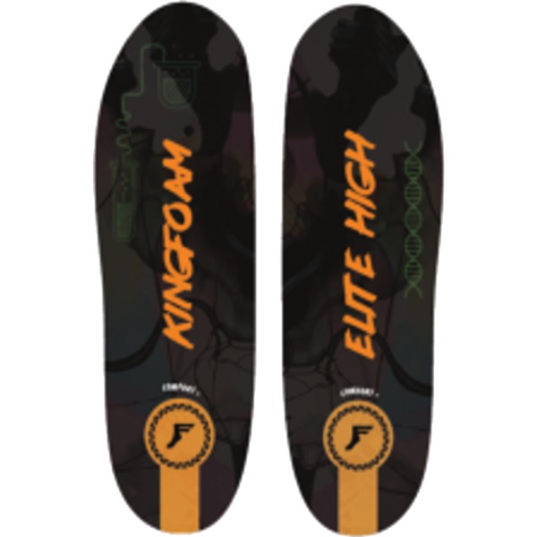 Footprint Insoles Kingfoam Elite FP High Camo / Orange 5mm - 10mm Insoles - S/3-8.0
