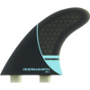 Ocean & Earth OE-1 Whip Medium Black / Blue Thruster Dual Tab Includes 3 Fins Ocean & Earth OE-1 Whip Medium Black / Blue Thruster Dual Tab Includes 3 Fins