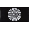 Sex Wax Terry Jacquard Black Beach Towel